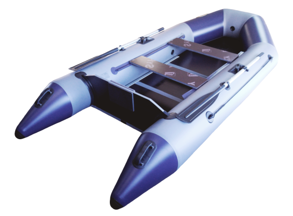 Надувная лодка Гелиос-31МК Серо-синяя (Helios)